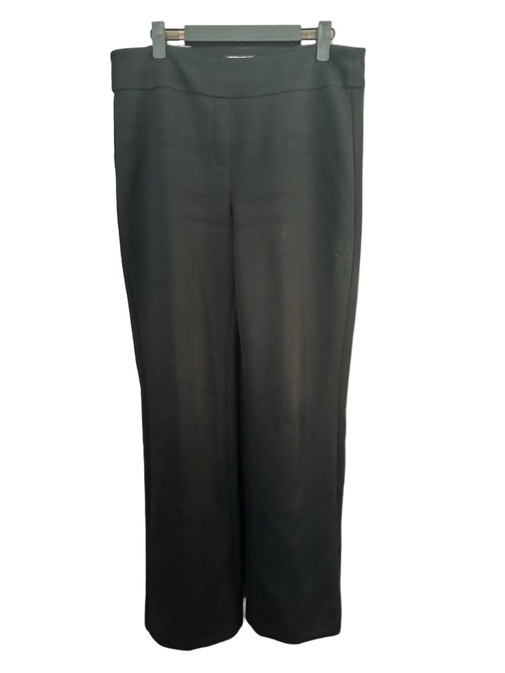 Christian Siriano Black Straight Leg Pull-On Pants Office Work Casual Size Large